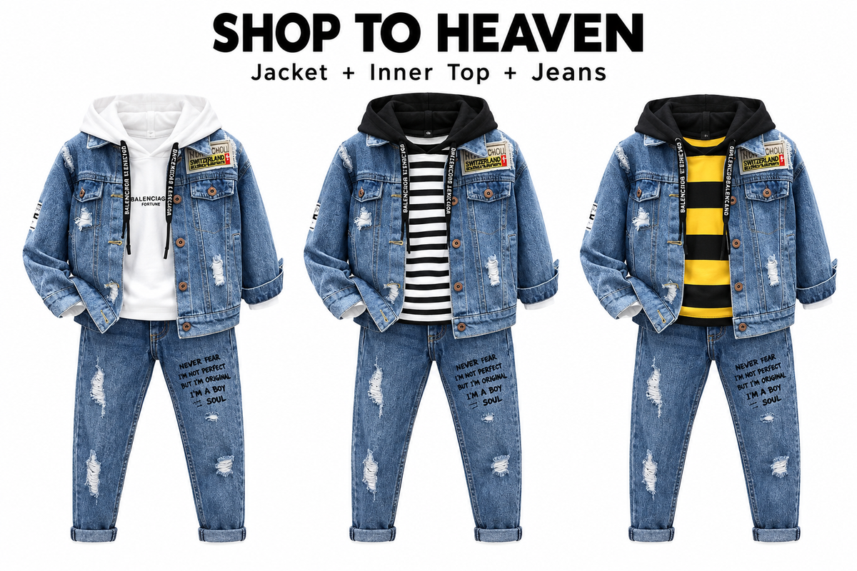 Denim Set Included White