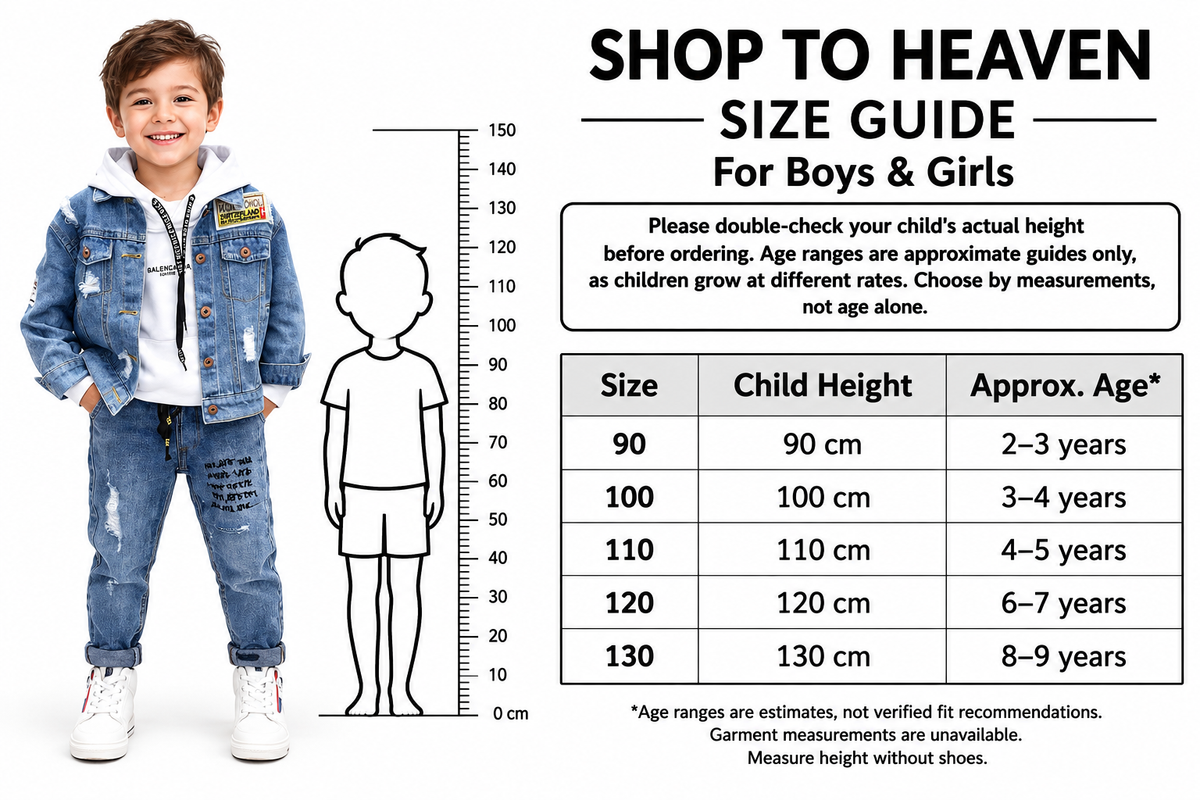 Denim Set Size Guide