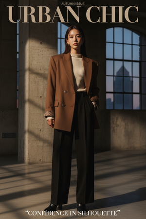 Editorial – Double-Breasted Blazer
