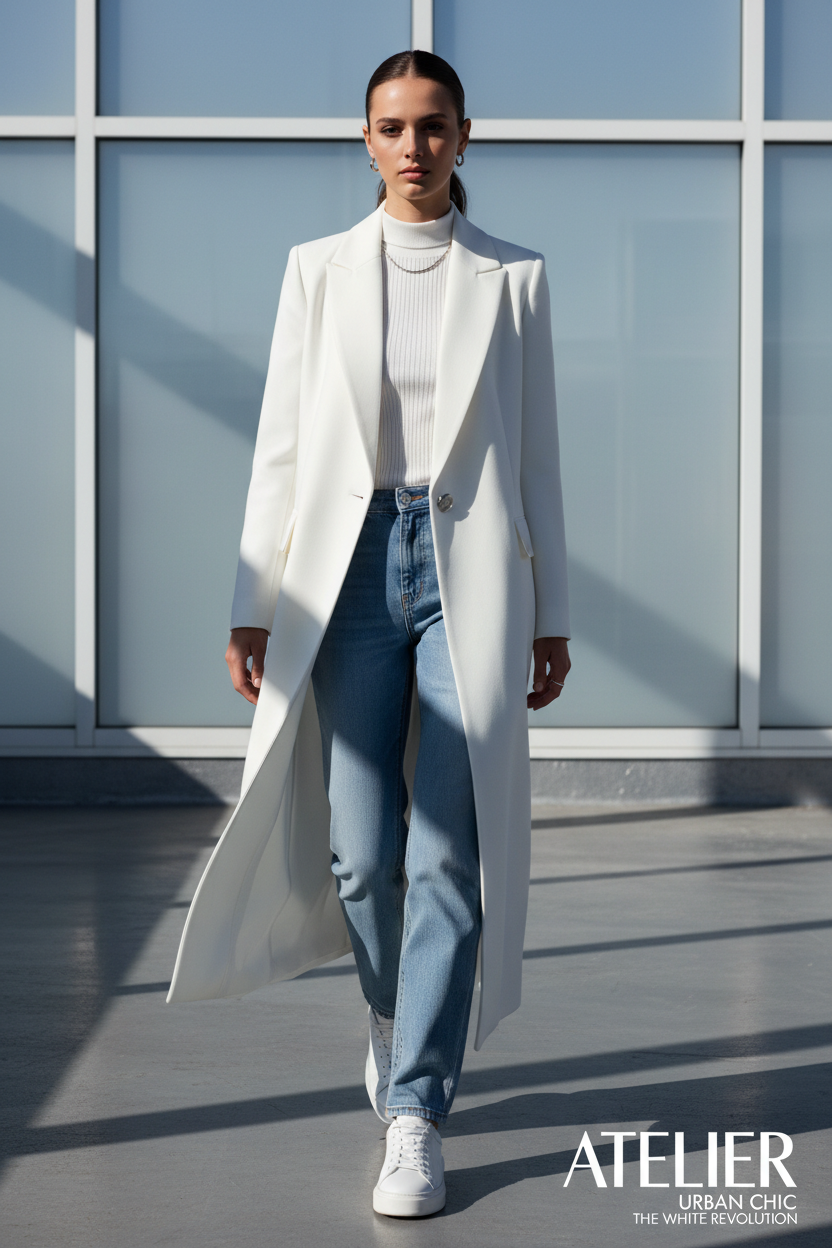 Editorial – White Trench Coat