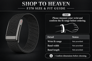 F370 Wristband Fit Guide