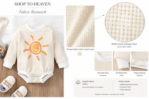 Fabric Photo — Sun-Print Waffle Baby Romper