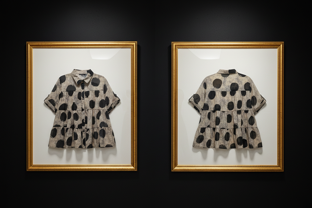 Frame – Ink Wash Polka Dot Blouse