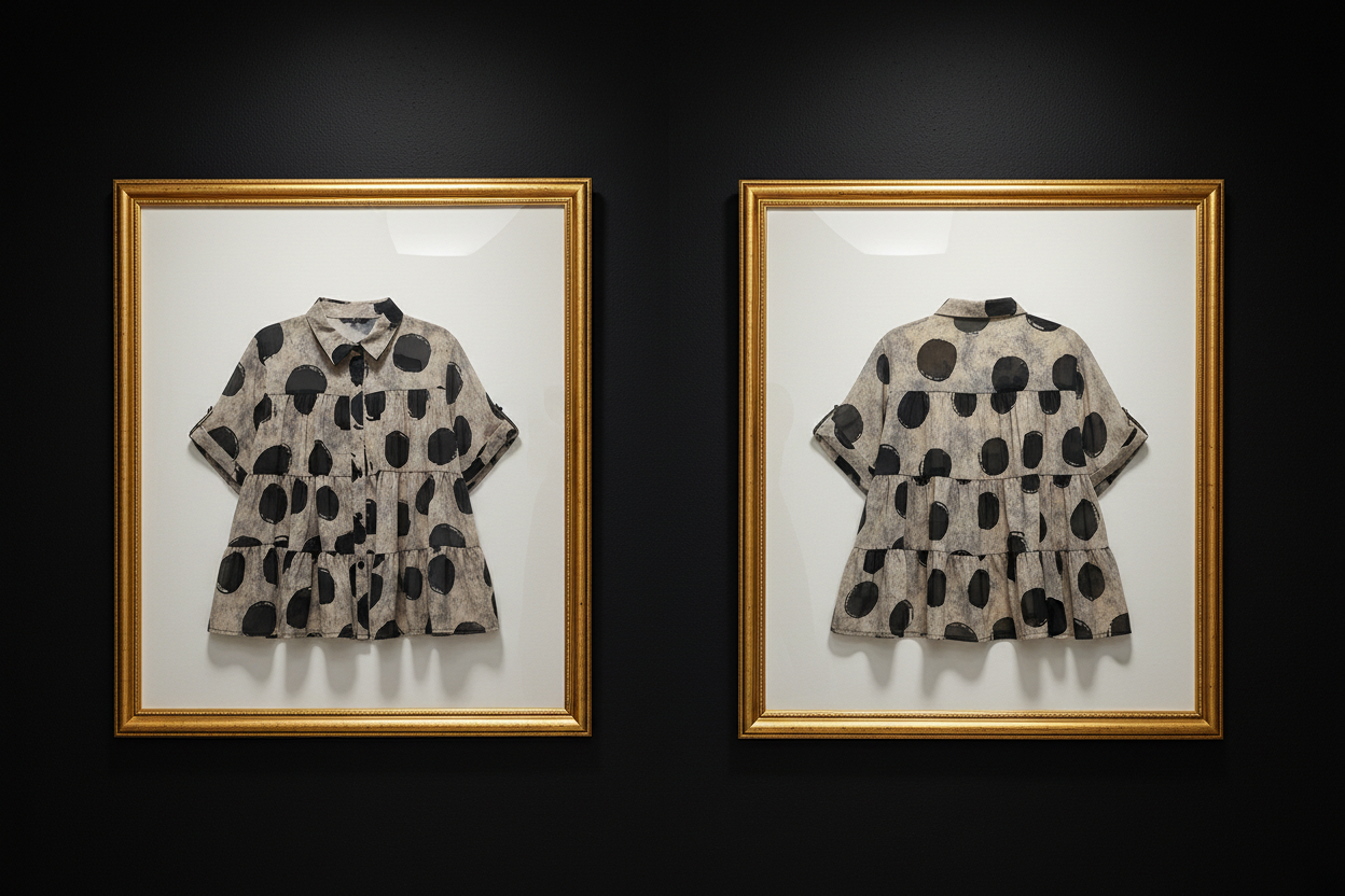 Frame – Ink Wash Polka Dot Blouse