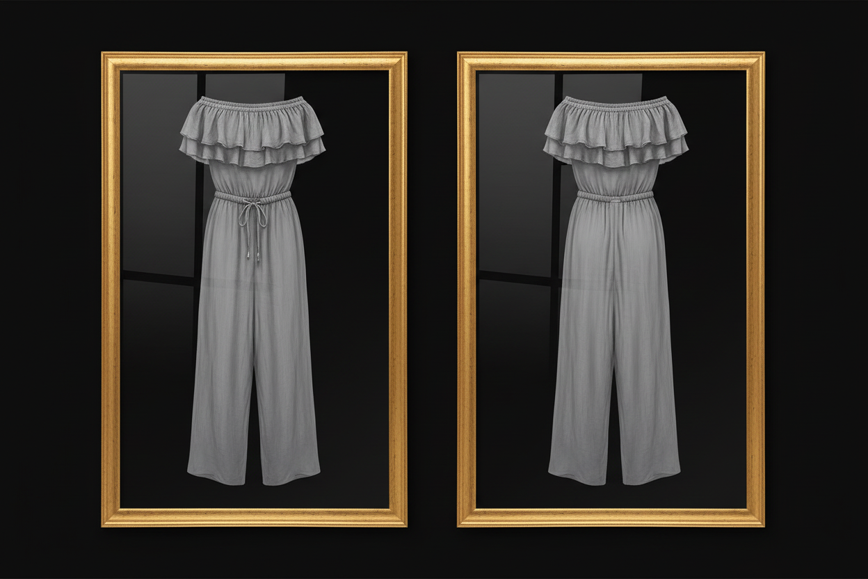 Frame – Off-Shoulder Ruffle Jumpsuit Full Length