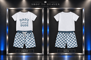 Frame Photo — Letter-Print Baby T-Shirt & Shorts Set