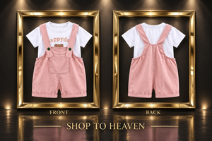 Frame Photo — T-Shirt & Suspender Shorts Set