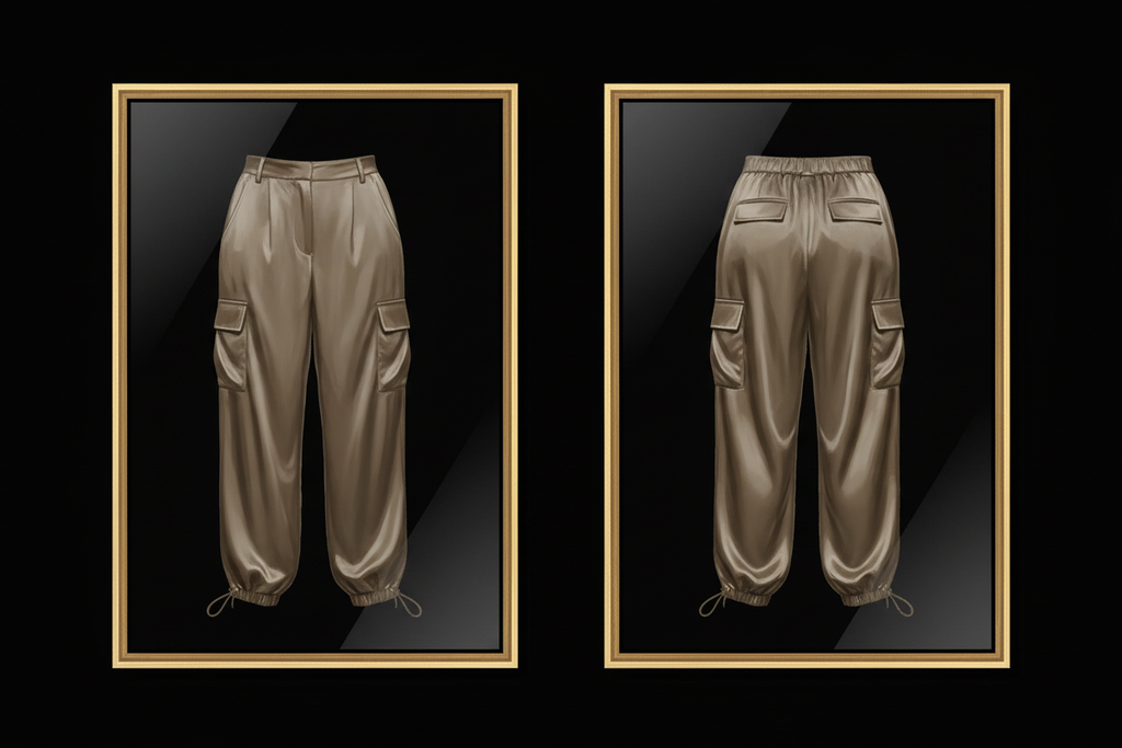 Frame – Satin Cargo Pants