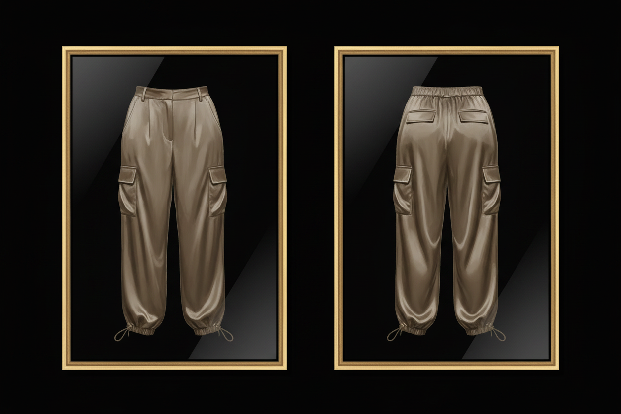 Frame – Satin Cargo Pants