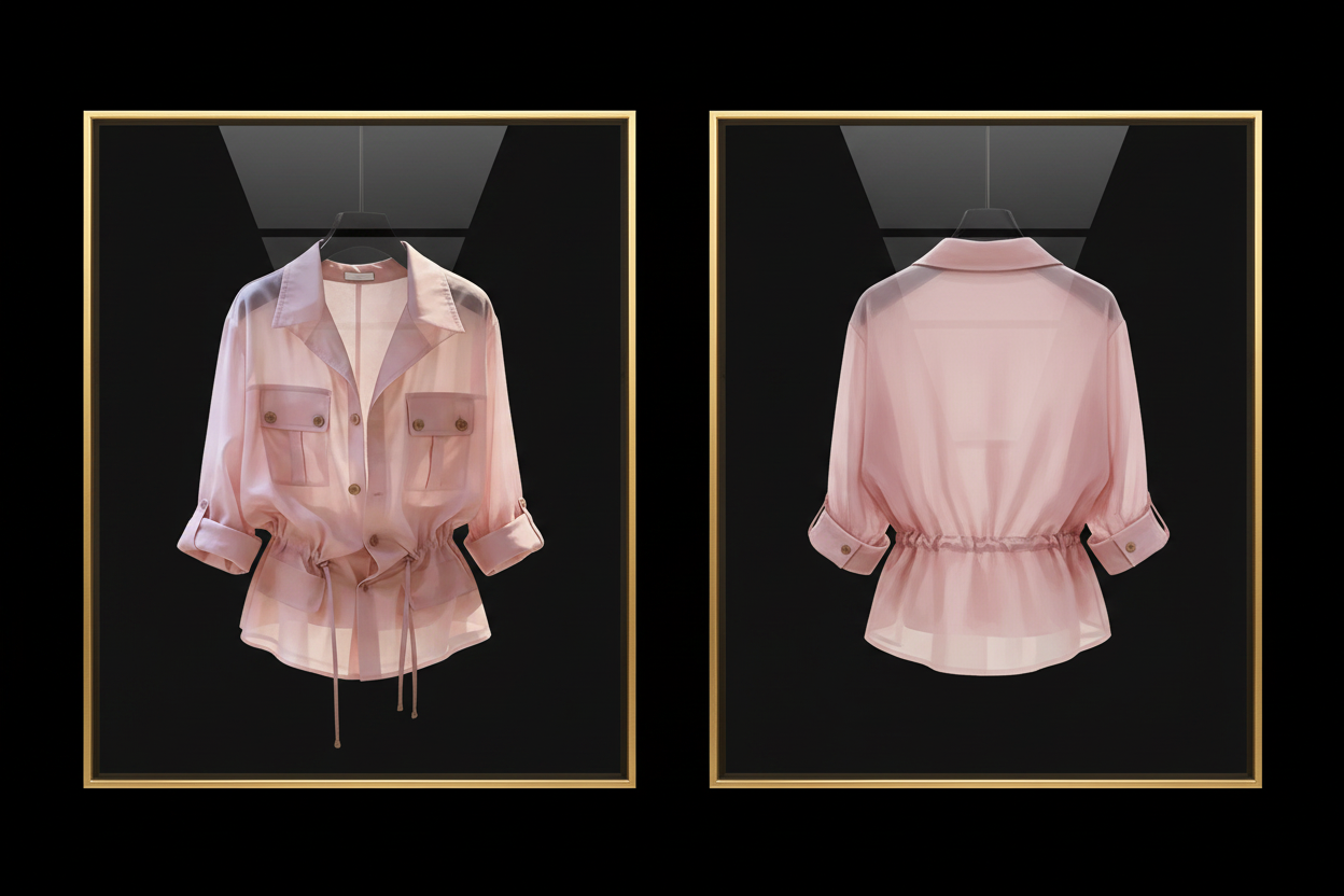 Frame – Utility Drawstring Blouse (Corrected)
