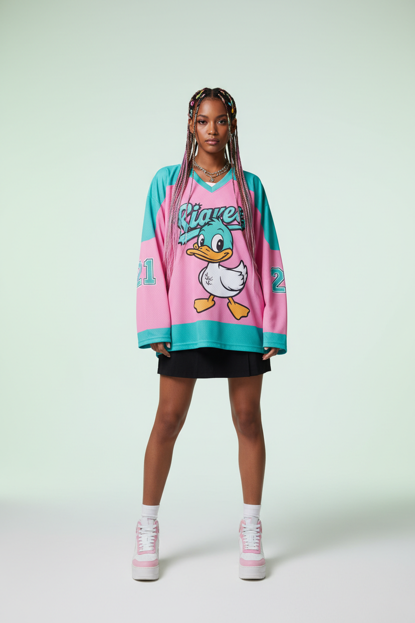 Framed – Pink/Teal