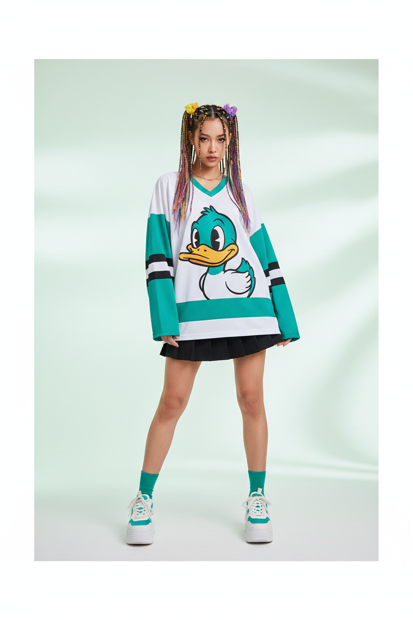 Framed – White/Teal