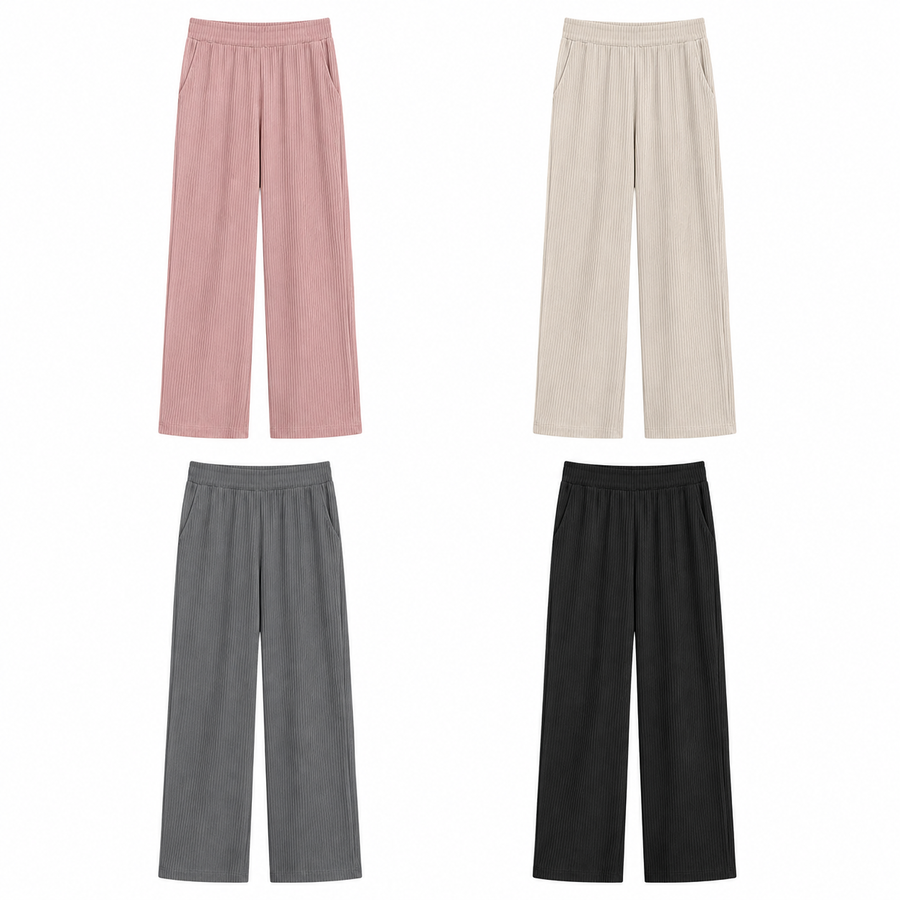 High Waist Loose Wide Leg Pants — four available colours
