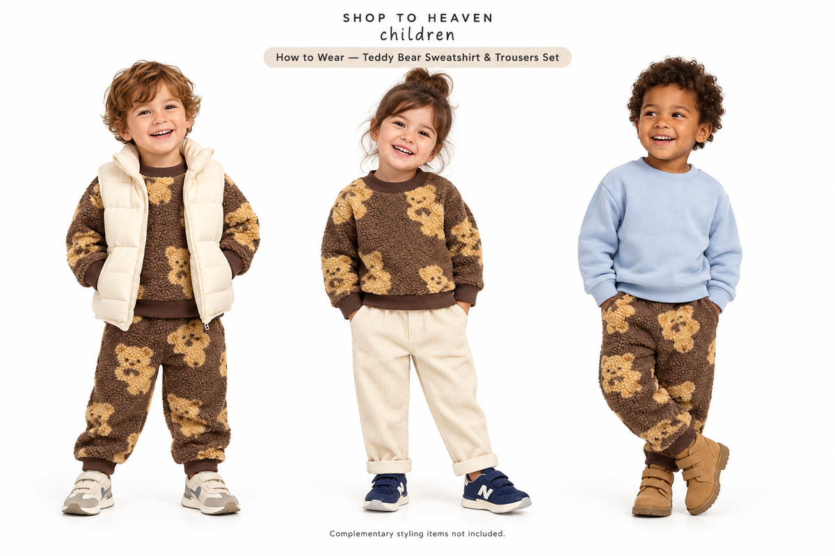 How to Wear — Brown Teddy Bear Set