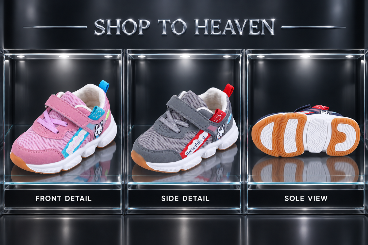 Kids Mesh Sneakers Detail Frame