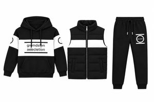 Kids Three-Piece Set Black Individual