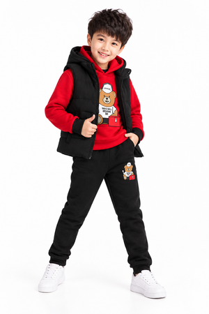 Kids Three-Piece Set Red Cover