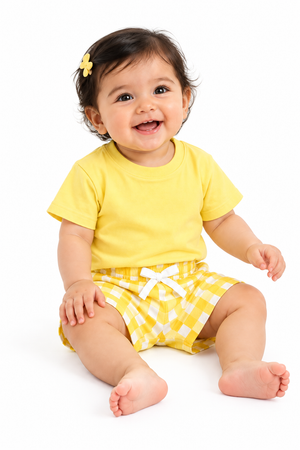 Korean Baby Set Cover Yellow