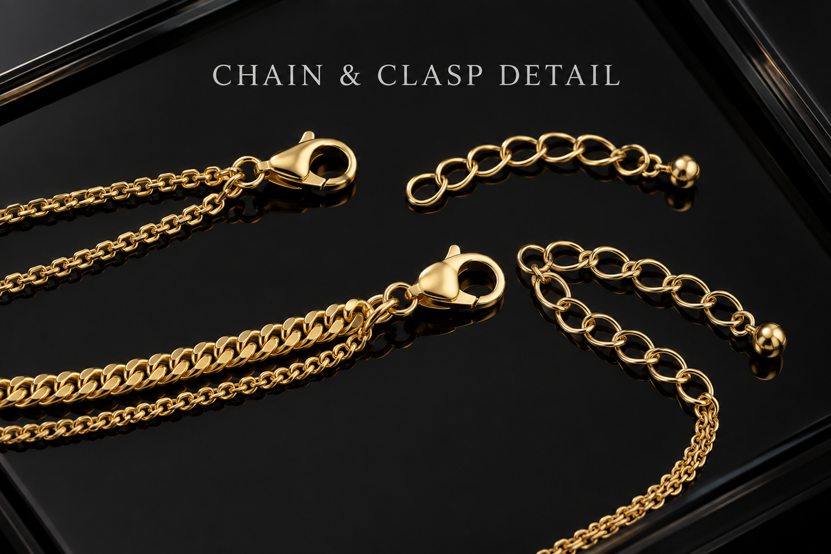 Layered Necklace Clasp Detail