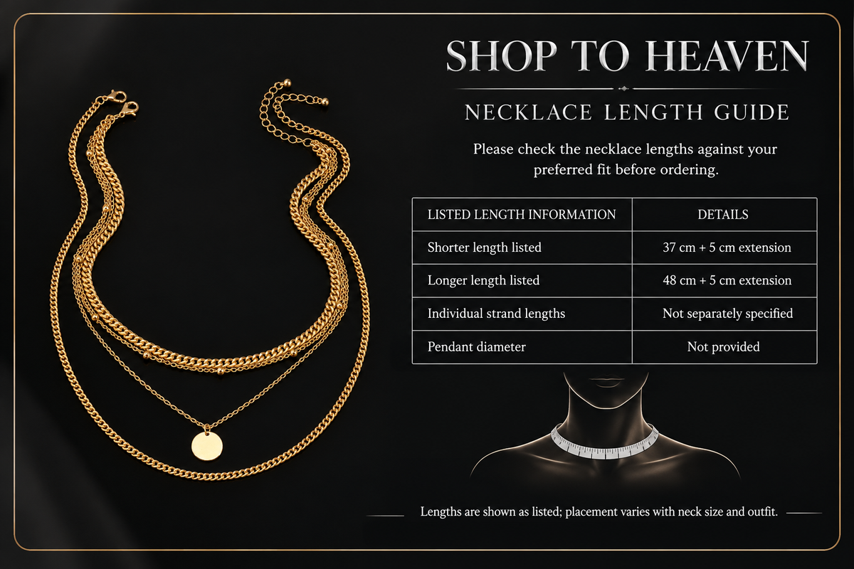 Layered Necklace Length Guide
