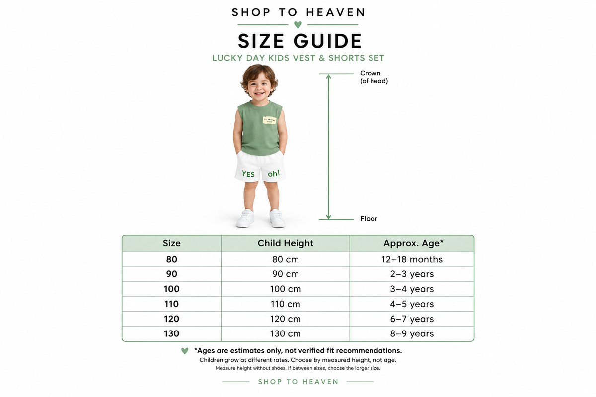 Lucky Day Set Size and Approximate Age Guide