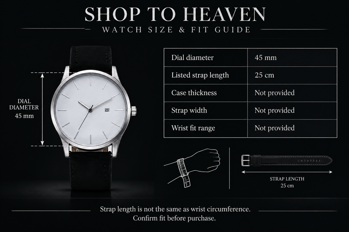 Minimalist Watch Size Guide