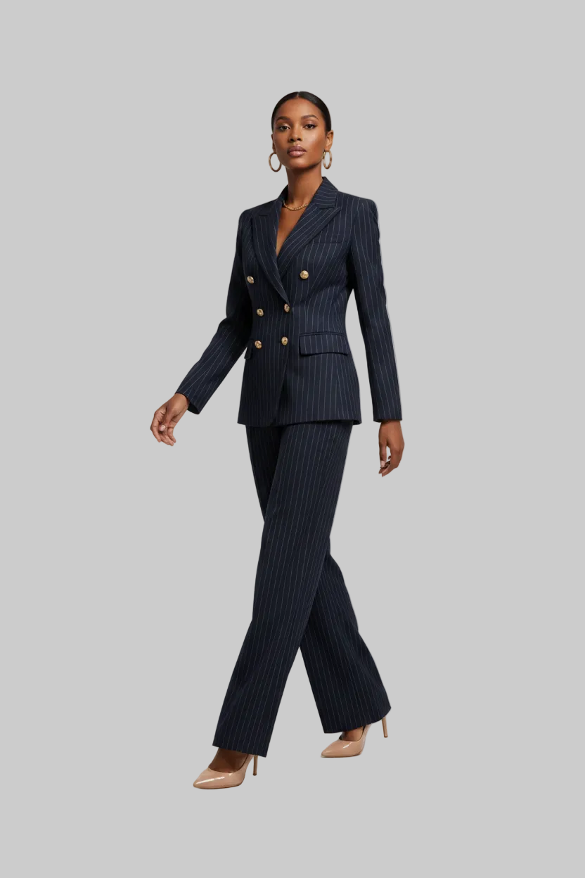 Women's Tailored Blazer & Wide-Leg Pants — Suit & Separates