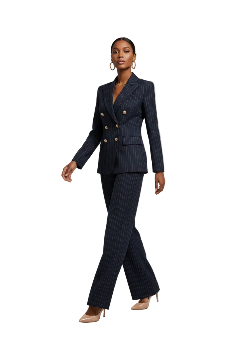 Women's Tailored Blazer & Wide-Leg Pants — Suit & Separates