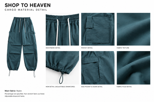 Nylon Cargo Pants Material Details
