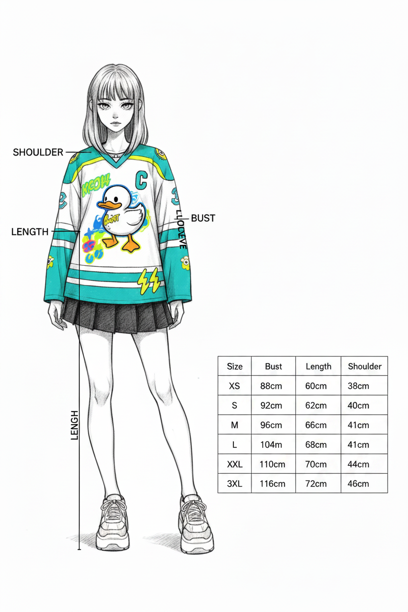 Size Guide – Duck Jersey