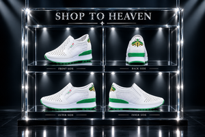 Slip-On Wedge Shoes Glass Frame