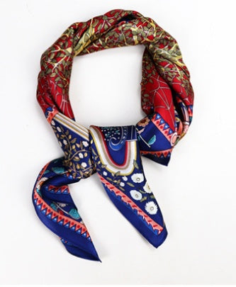 Shop To Heaven — Women’s Red Printed Silk Scarf cover