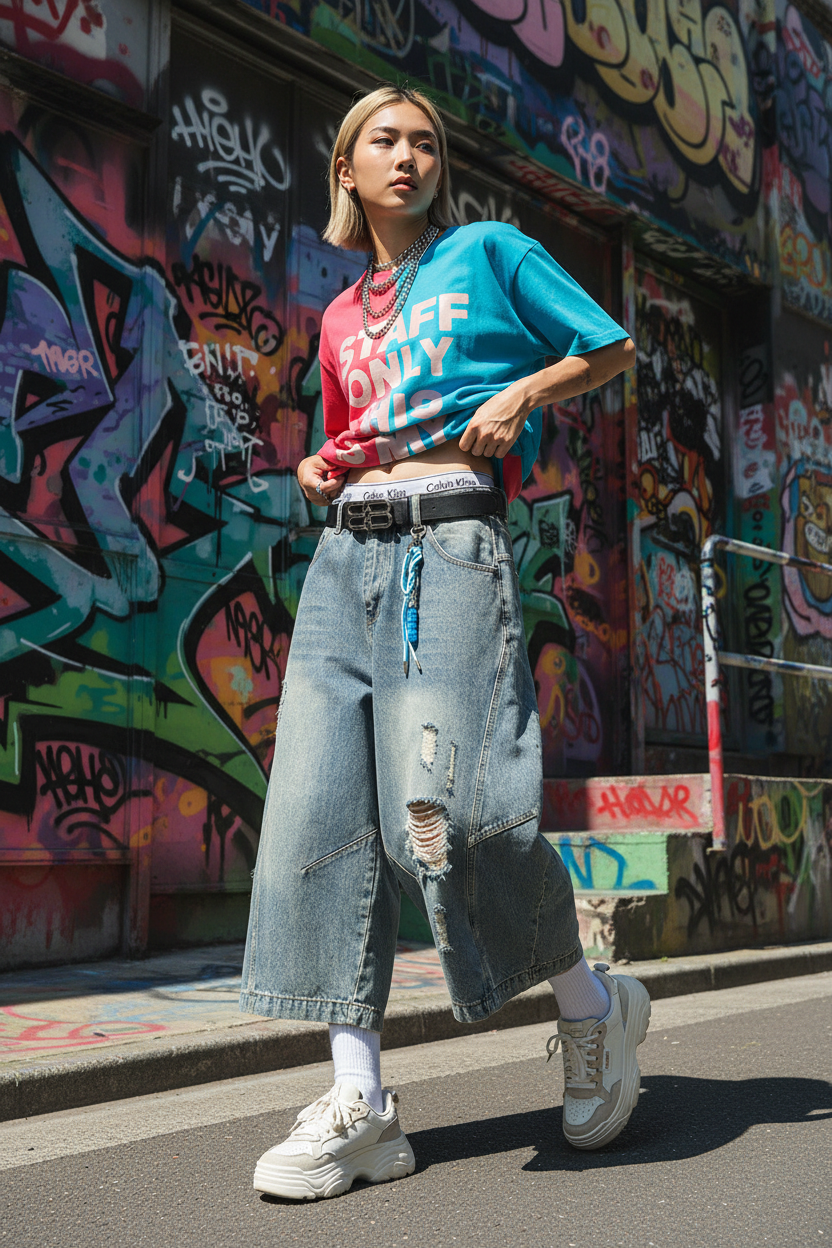 Street Editorial – Barrel Jeans
