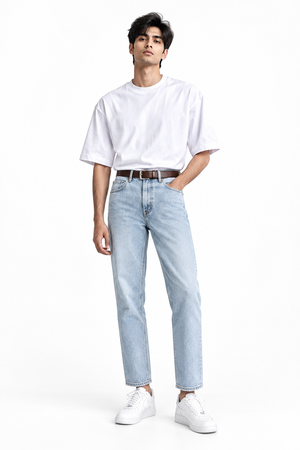 Tucked Into Jeans