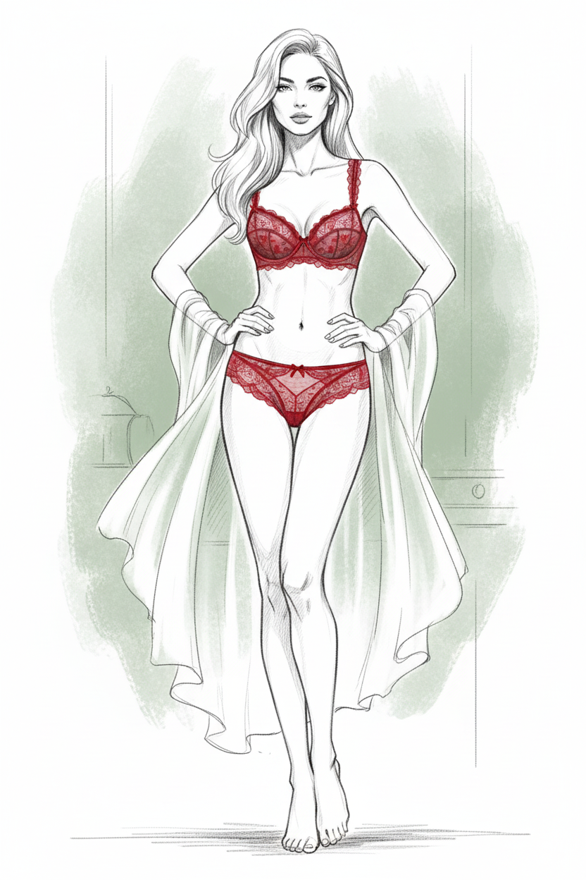 Ultra-Light Lace Bra Set - Sketch Cover