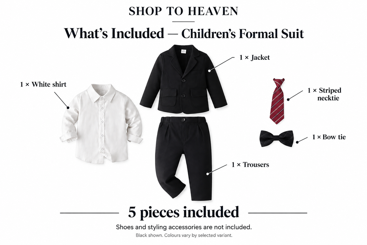 What’s Included — Children’s Formal Suit
