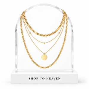 White-background necklace cover