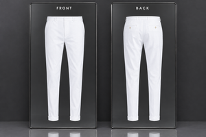 White Cropped Trousers Frame