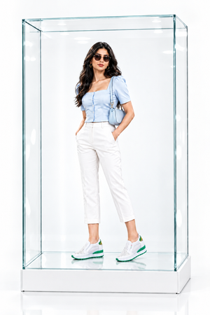 White Glass Cover No Bottom Text