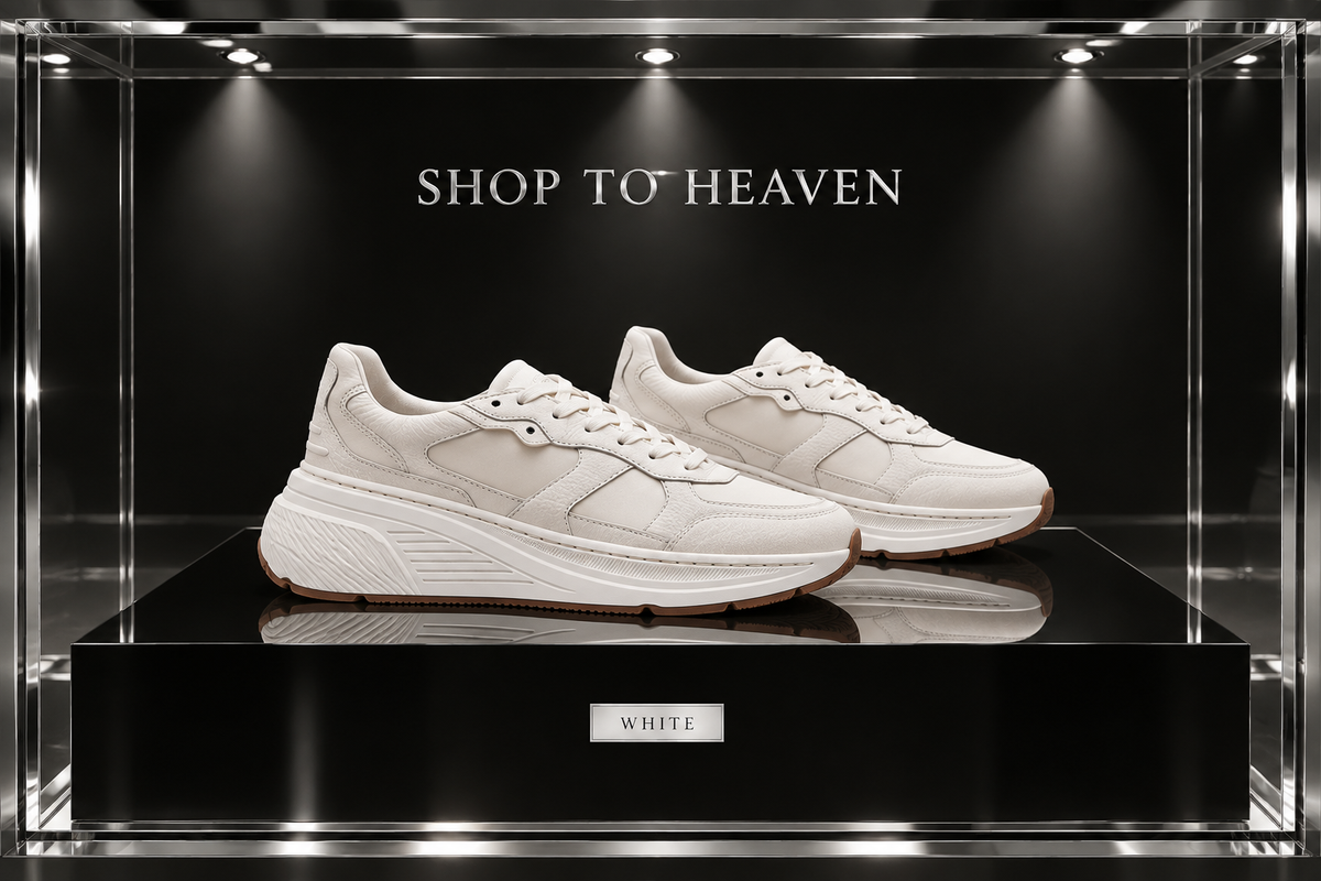 White Leather Sneakers Showcase