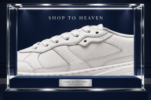 White Leather Sneakers Upper Detail