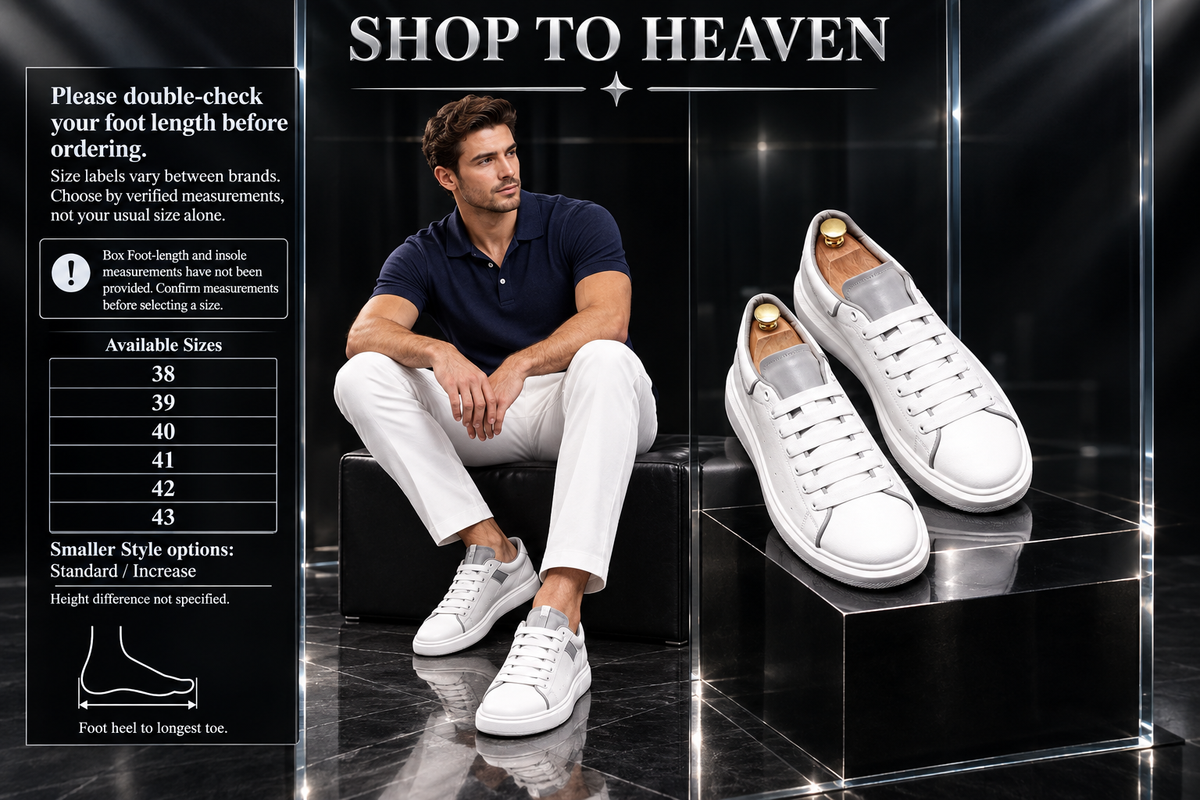 White Sneakers Size Selection Guide