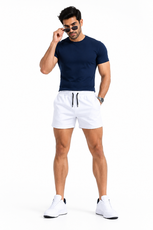 White Sports Shorts Cover
