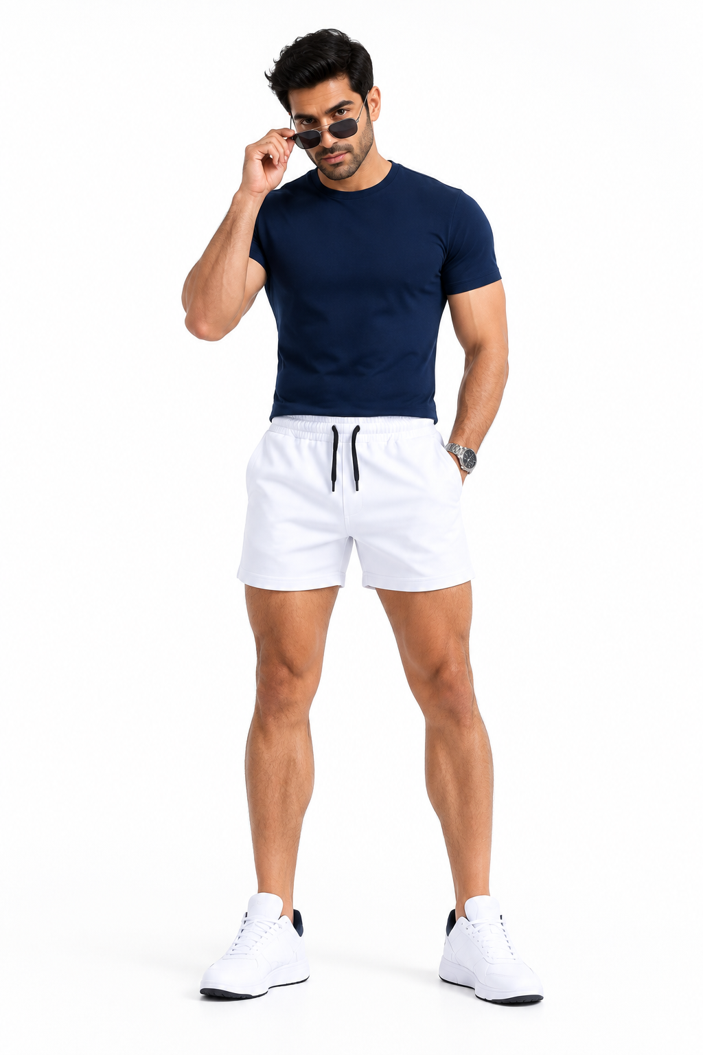 White Sports Shorts Cover